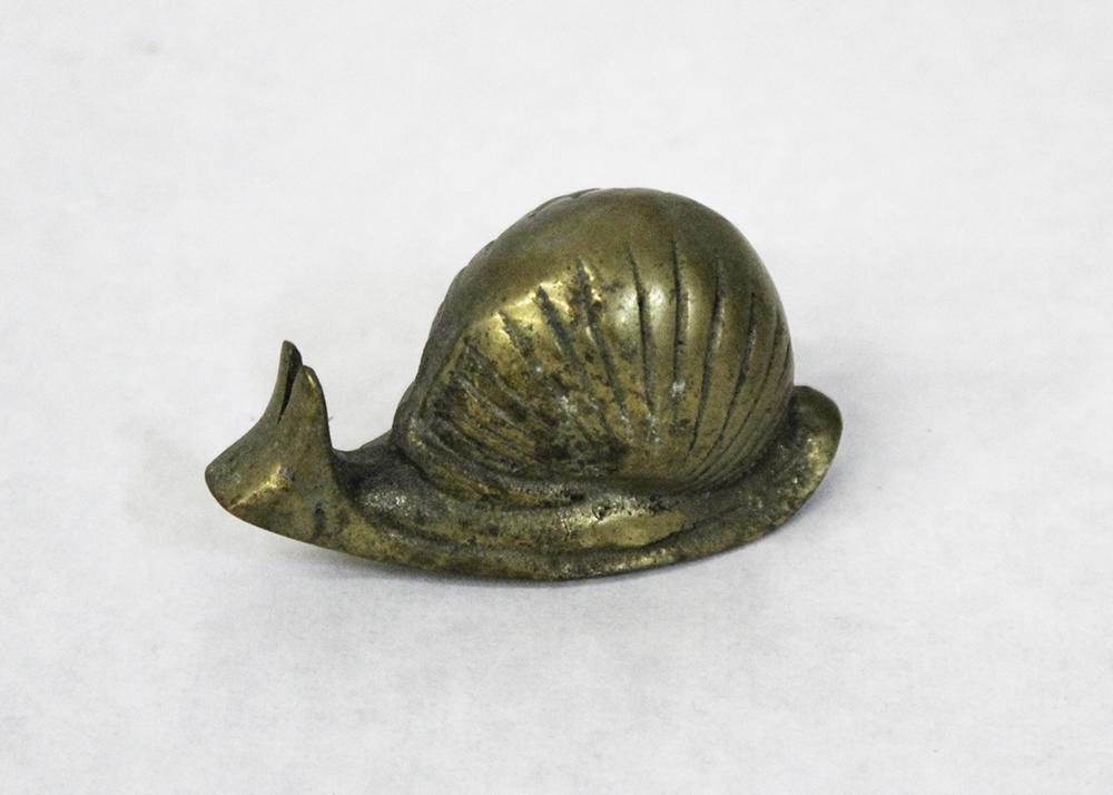 Trio of Vintage Decorative Brass Snails