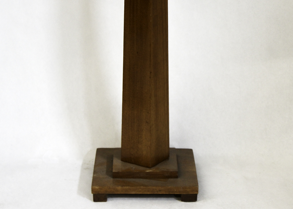 Arts and Crafts Oak Pedestal Plant Stand