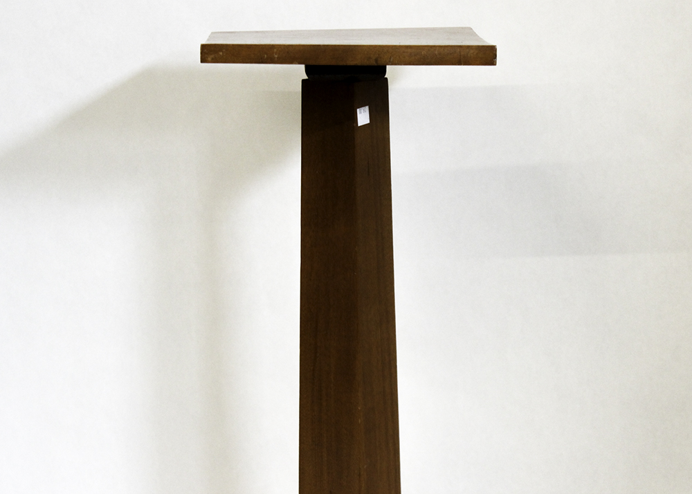 Arts and Crafts Oak Pedestal Plant Stand