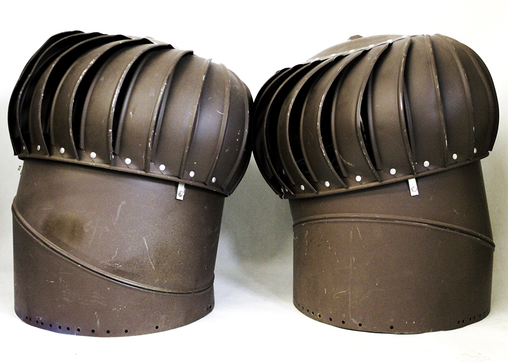 Pair of Industrial Roof Wind Turbines