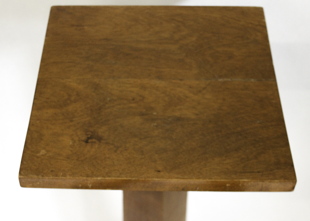 Arts and Crafts Oak Pedestal Plant Stand