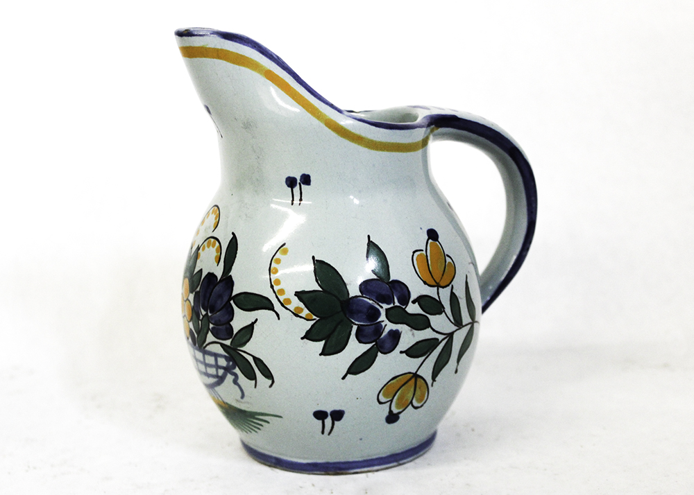 Pair of Artisan Made Pottery Pitchers Includes Redwing