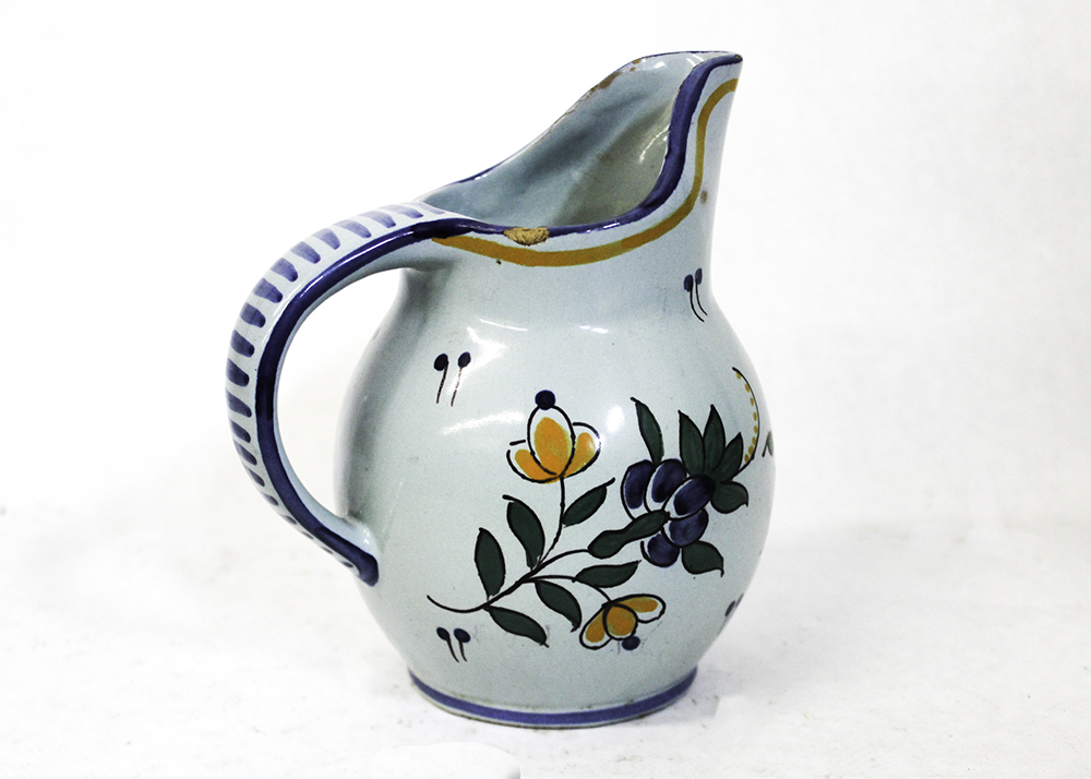 Pair of Artisan Made Pottery Pitchers Includes Redwing