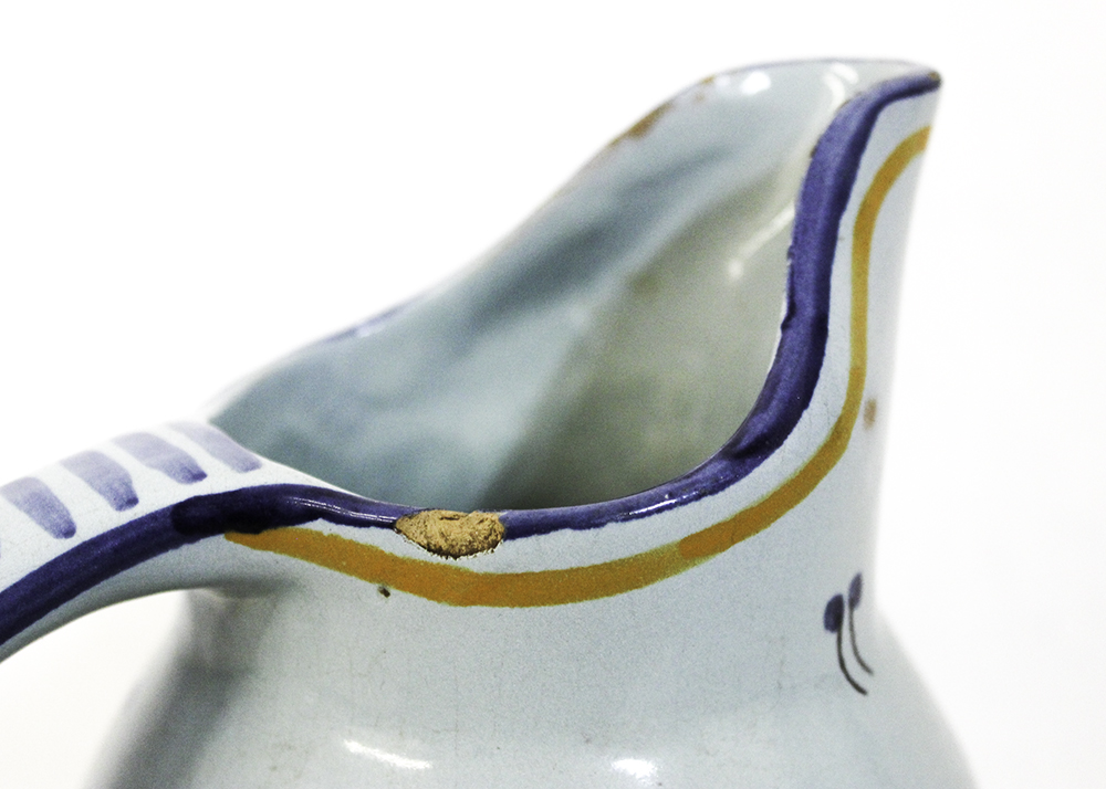 Pair of Artisan Made Pottery Pitchers Includes Redwing