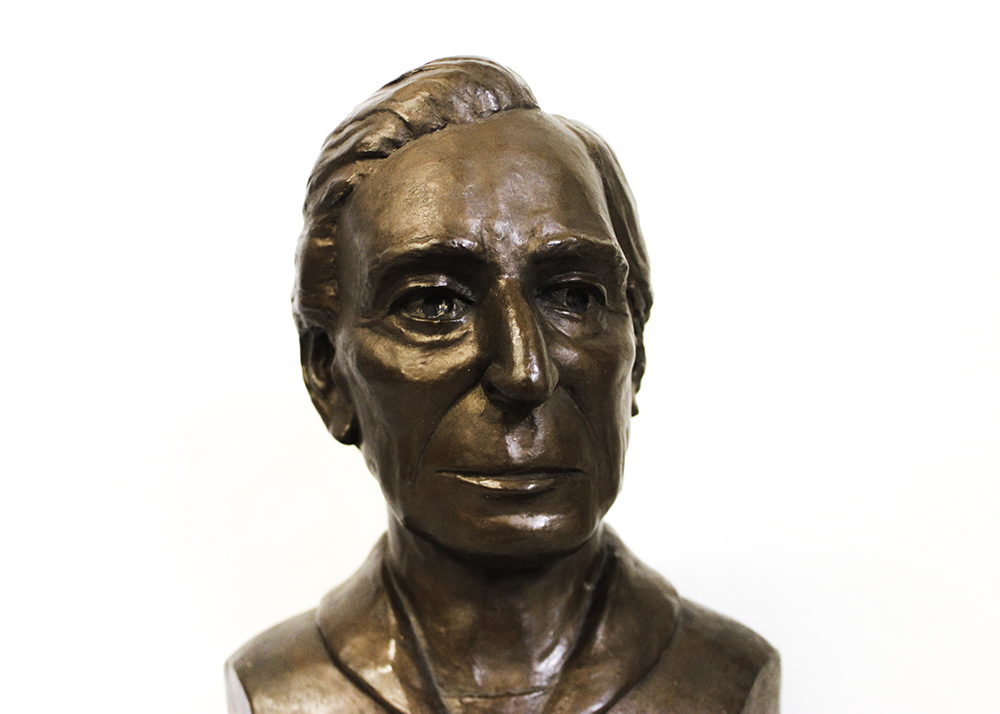 Bertrand Russell Sculptural Bust by Artist Lois Keener