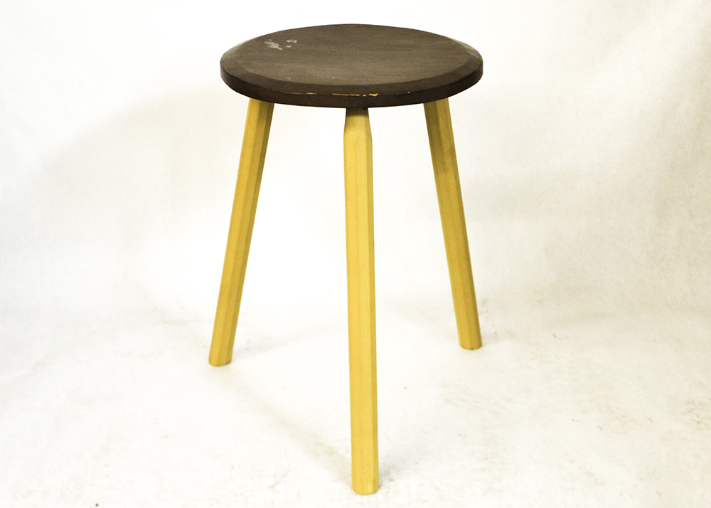 Pair of Handcrafted Welsh Inspired Wooden Stools by Notionmade