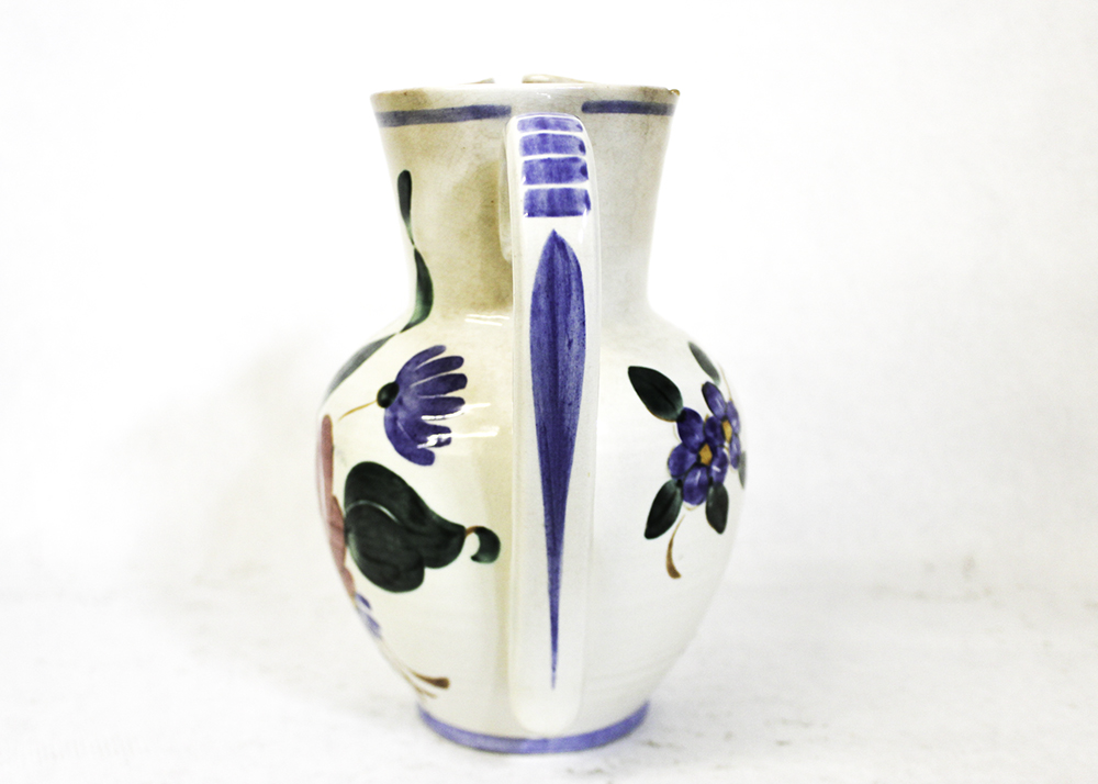 Pair of Artisan Made Pottery Pitchers Includes Redwing