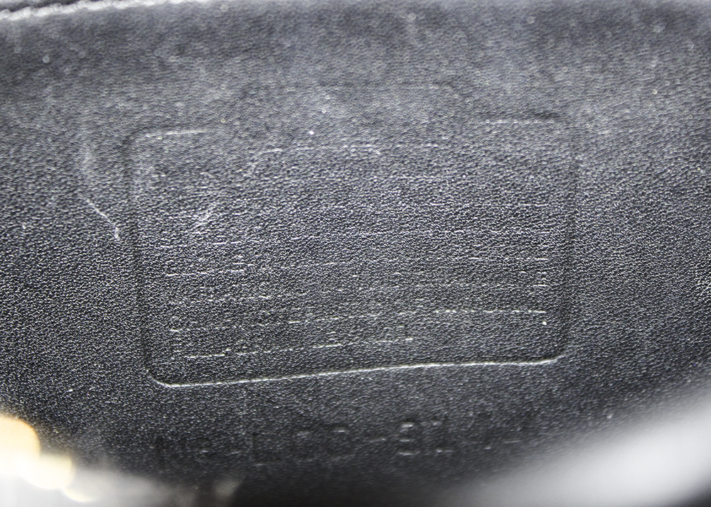 Vintage Black Leather Coach Crossbody Purse