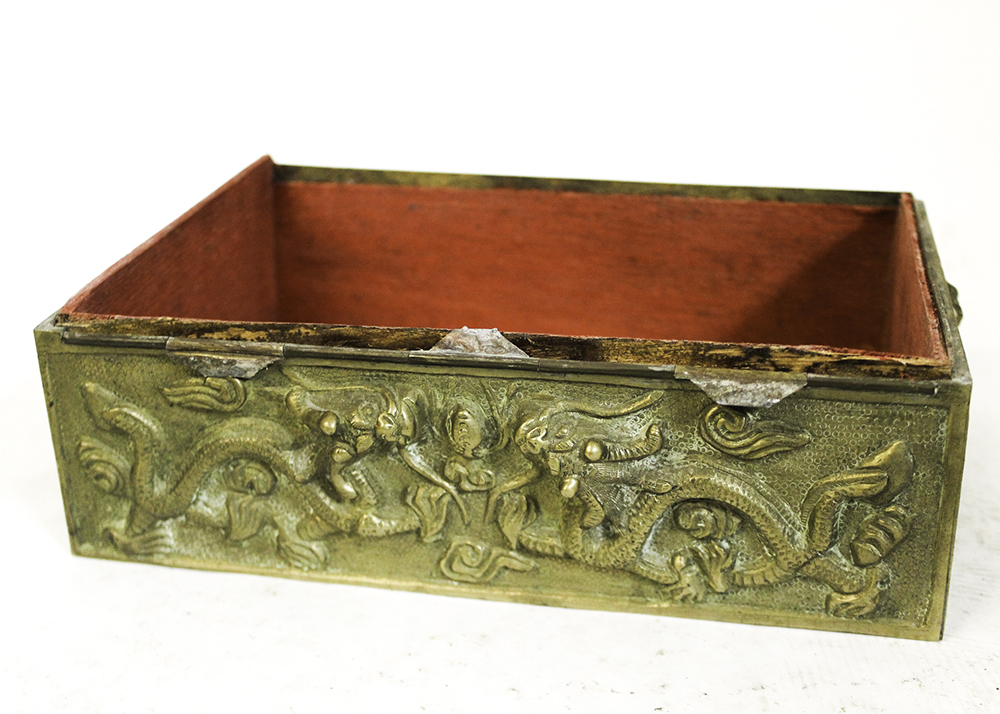 Early 20th Century Chinese Brass Humidor