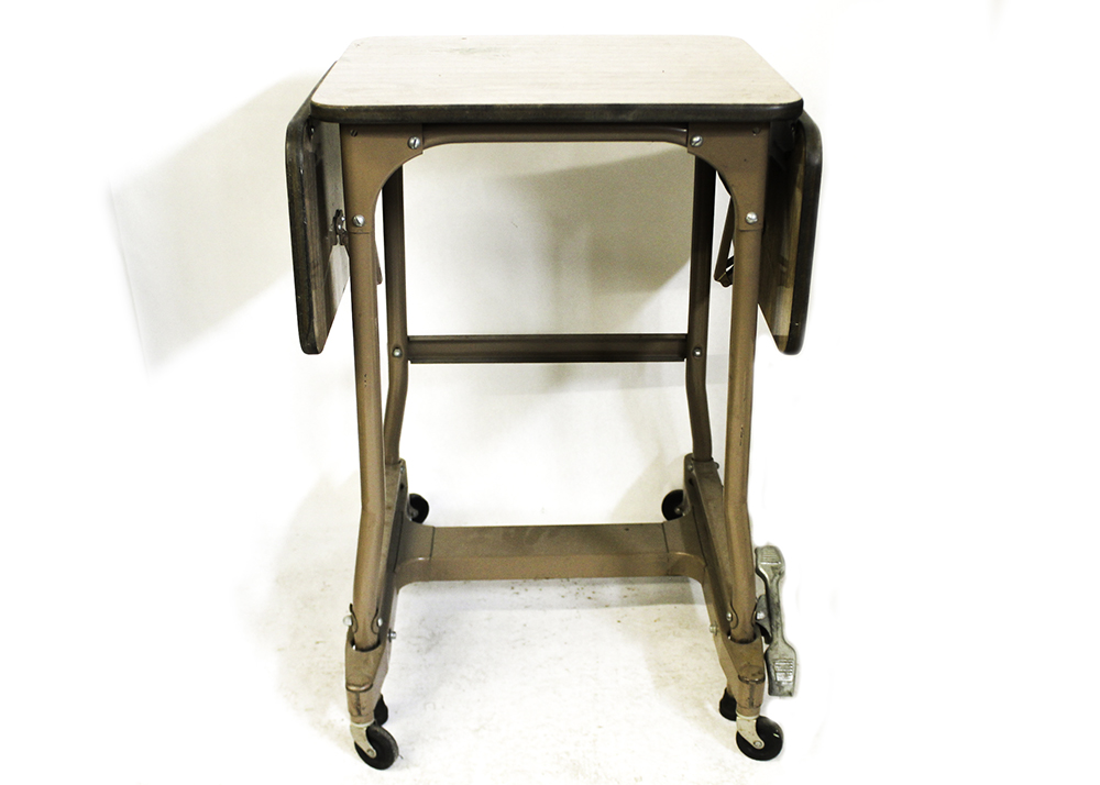 Vintage Drop-Leaf Typewriter Table