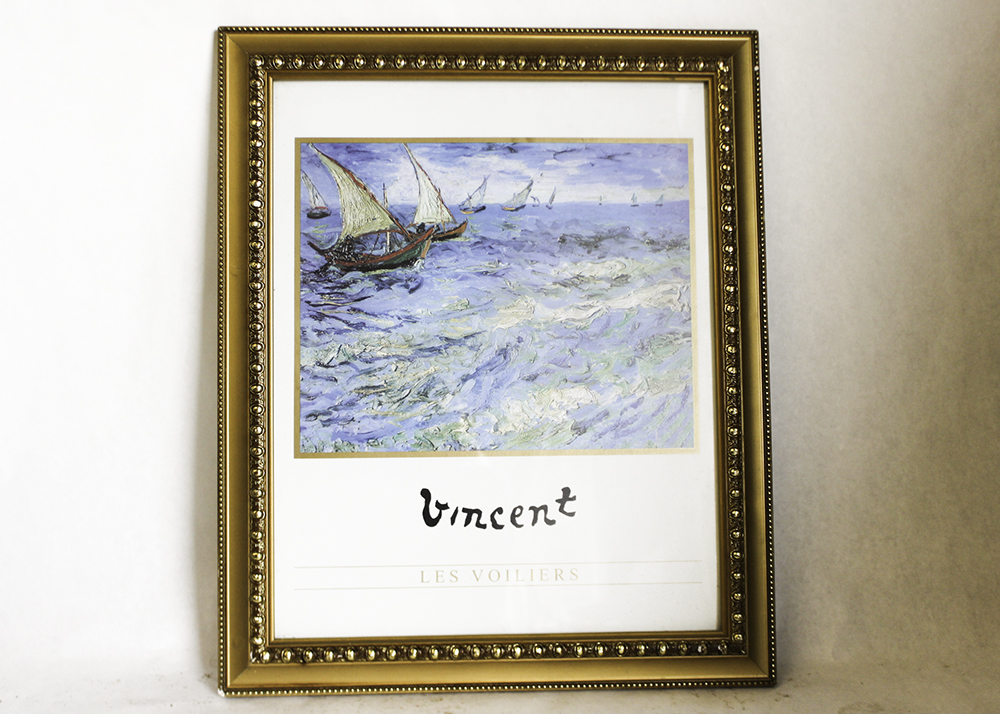 Pair of Framed Vincent Van Gogh Poster Prints