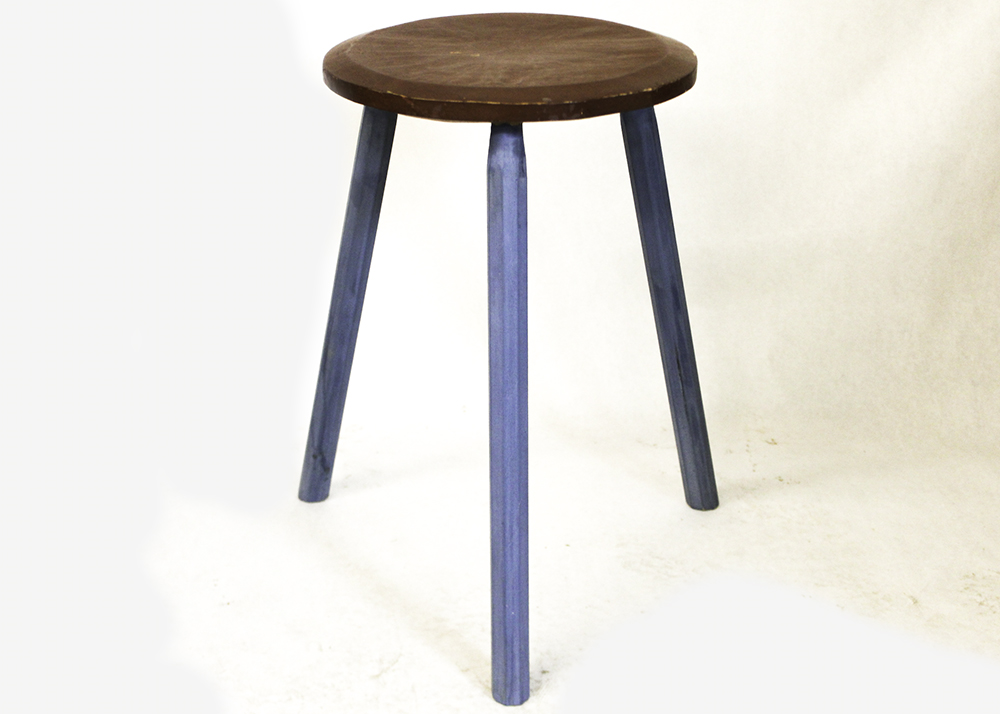 Pair of Handcrafted Welsh Inspired Wooden Stools by Notionmade