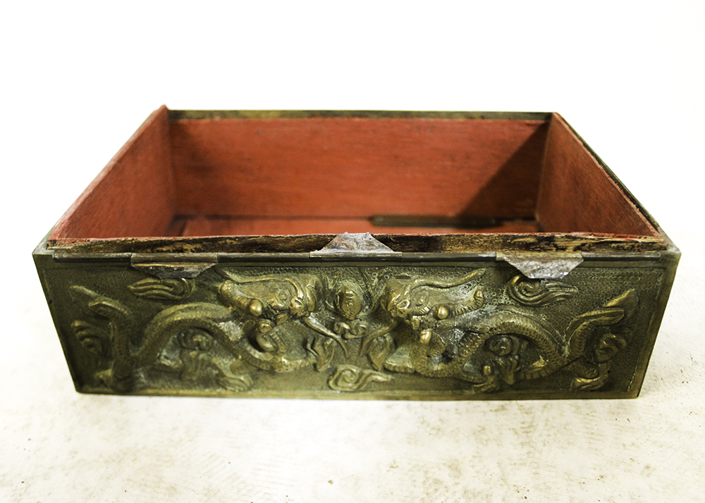 Early 20th Century Chinese Brass Humidor