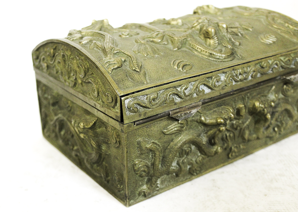Early 20th Century Chinese Brass Humidor