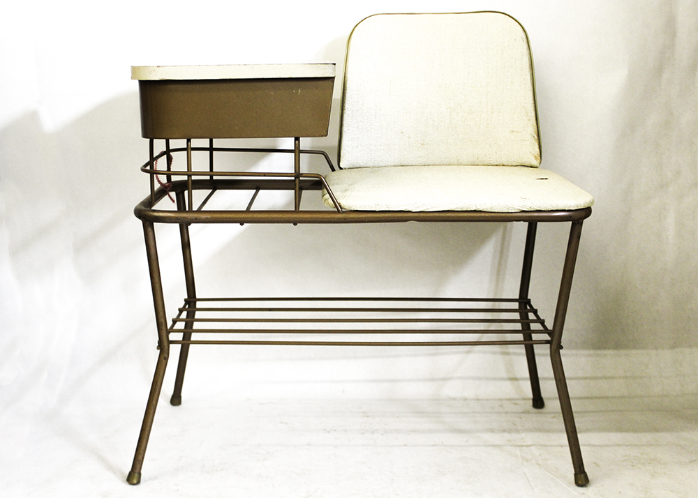 Mid Century Modern Gossip Bench