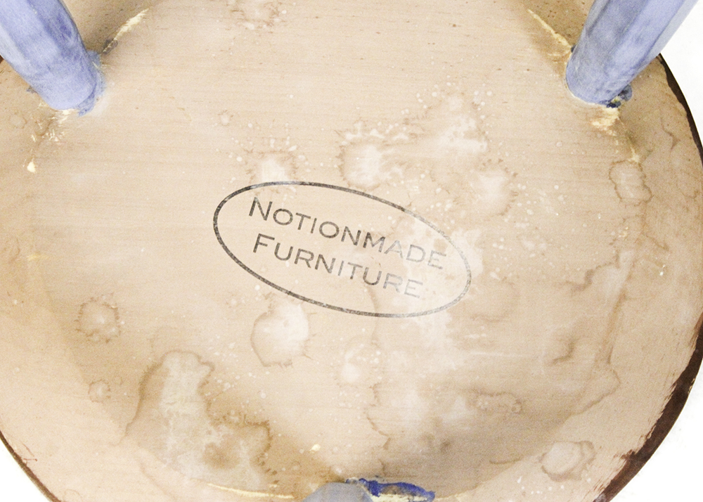 Pair of Handcrafted Welsh Inspired Wooden Stools by Notionmade