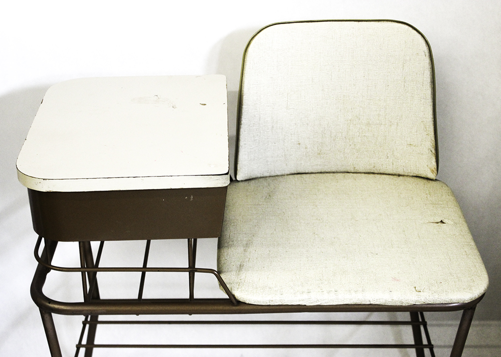 Mid Century Modern Gossip Bench