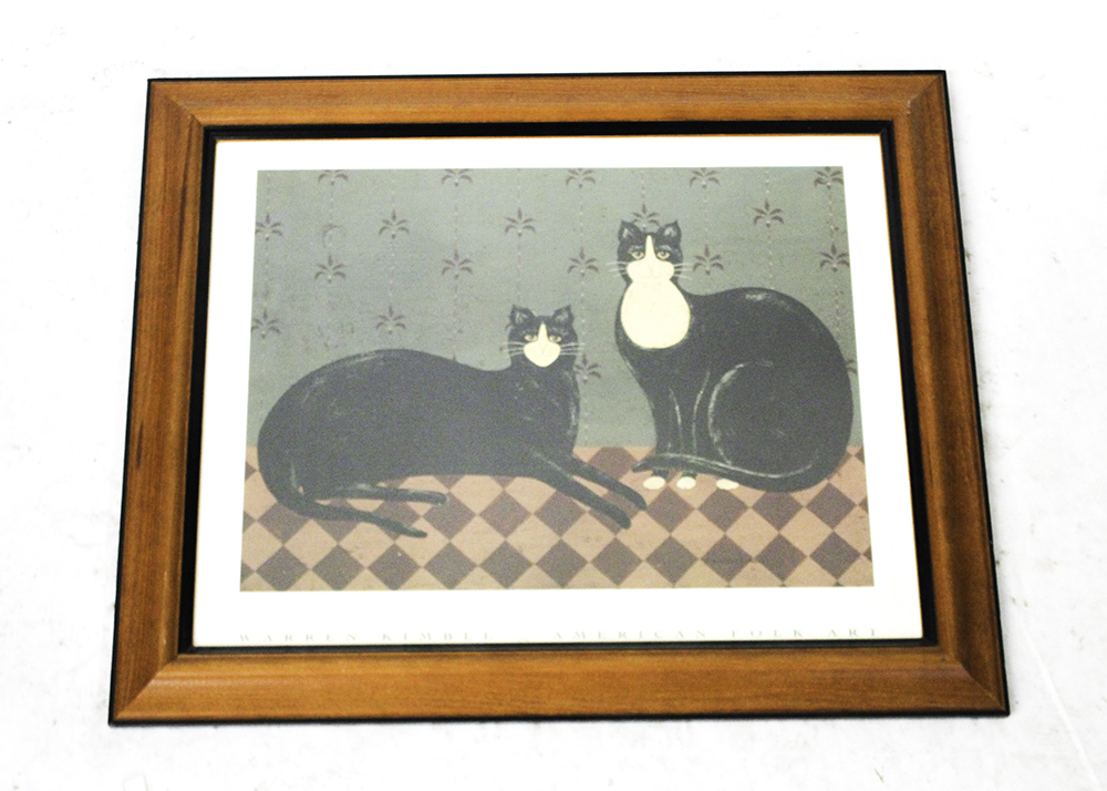 Trio of Animal Themed Framed Wall Art