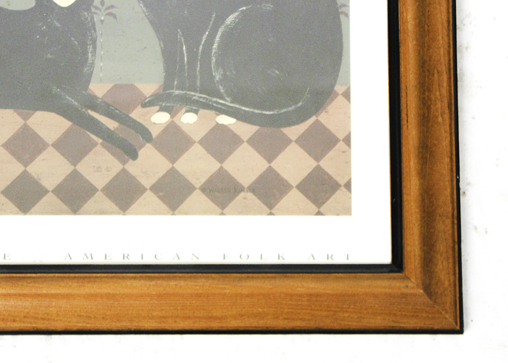 Trio of Animal Themed Framed Wall Art