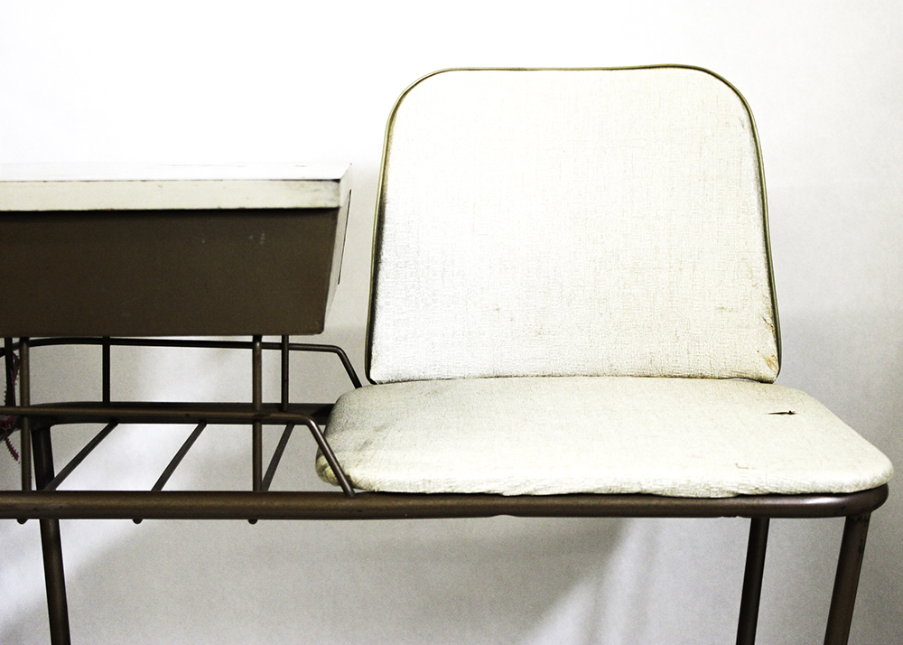 Mid Century Modern Gossip Bench