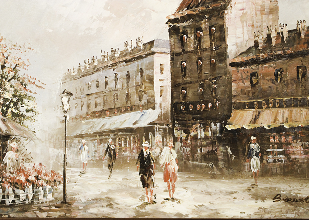 Framed Original Caroline Burnett Oil on Canvas Painting