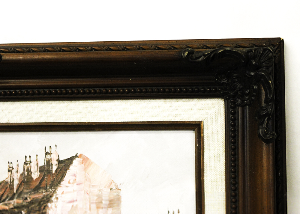 Framed Original Caroline Burnett Oil on Canvas Painting