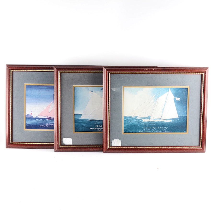 Yacht and Ship Offset Lithographs