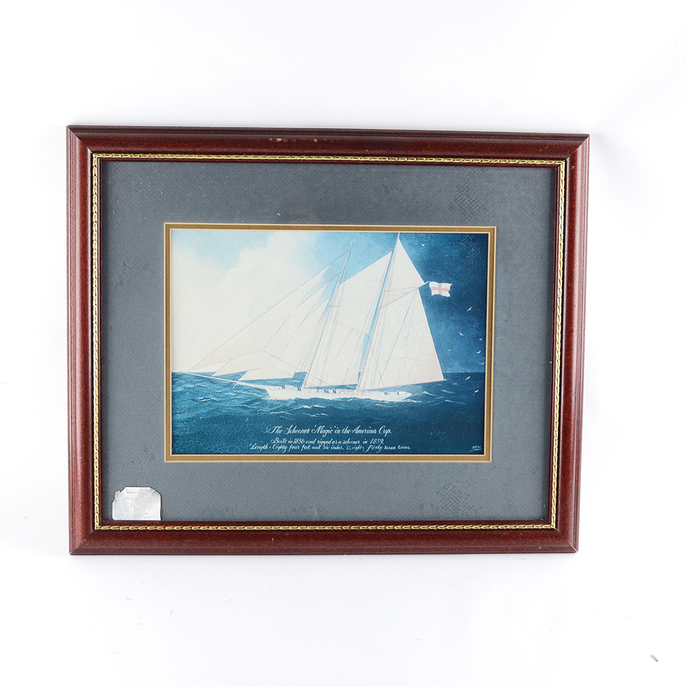 Yacht and Ship Offset Lithographs