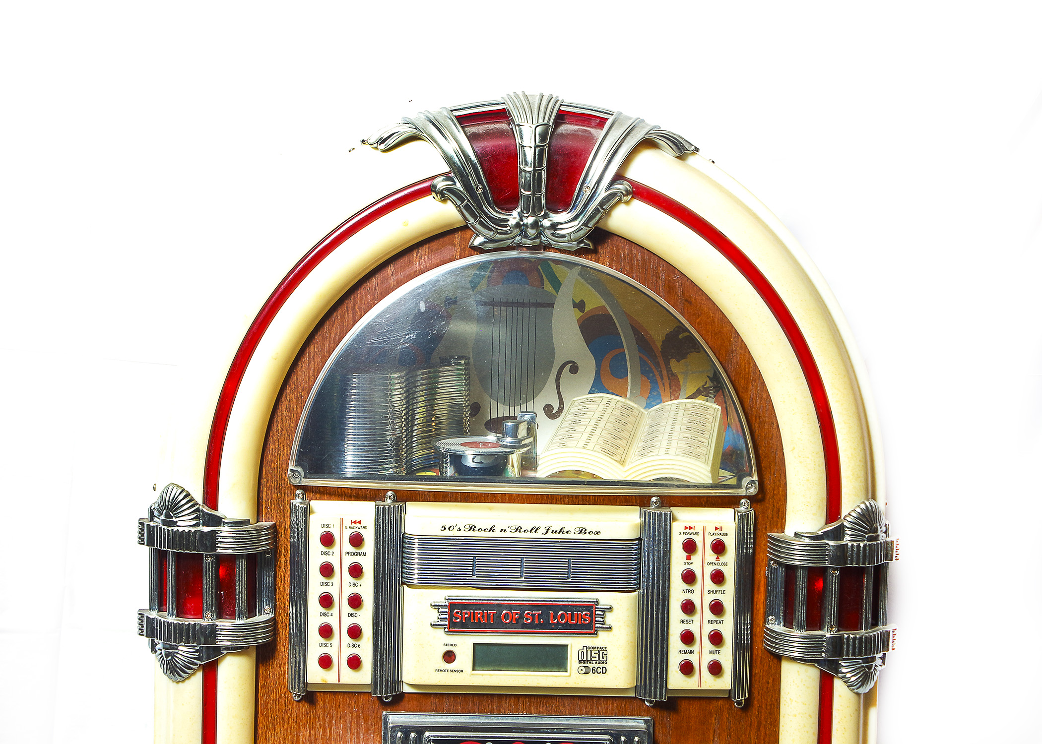 Spirit of St. Louis Jukebox Radio and 6 CD Player