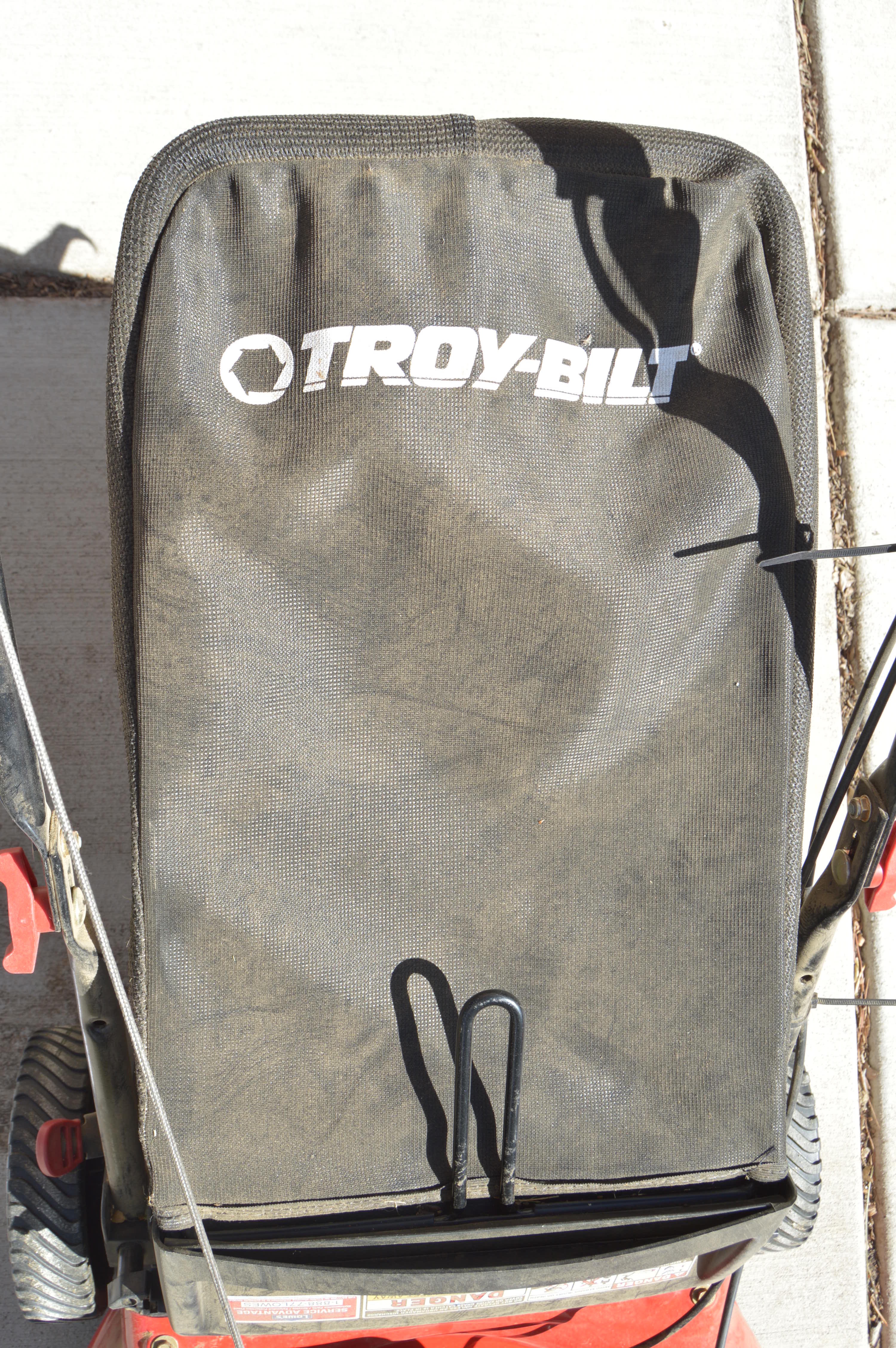 Troy Bilt Lawn Mower and Gas Cans