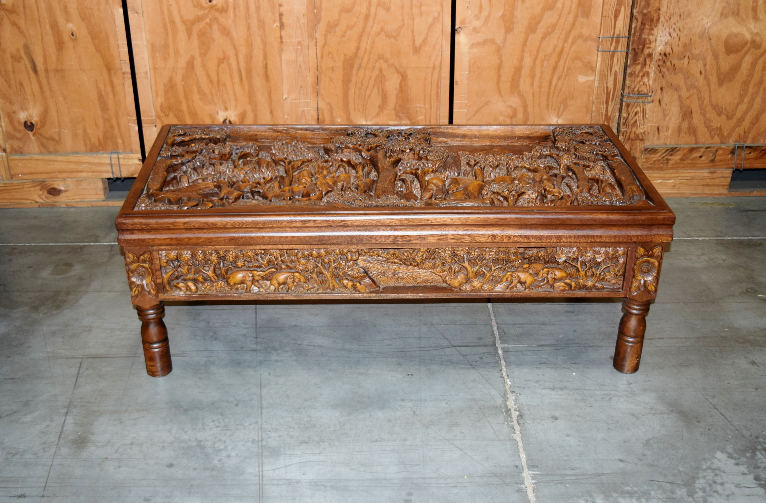 Thai Hand Carved Coffee Table
