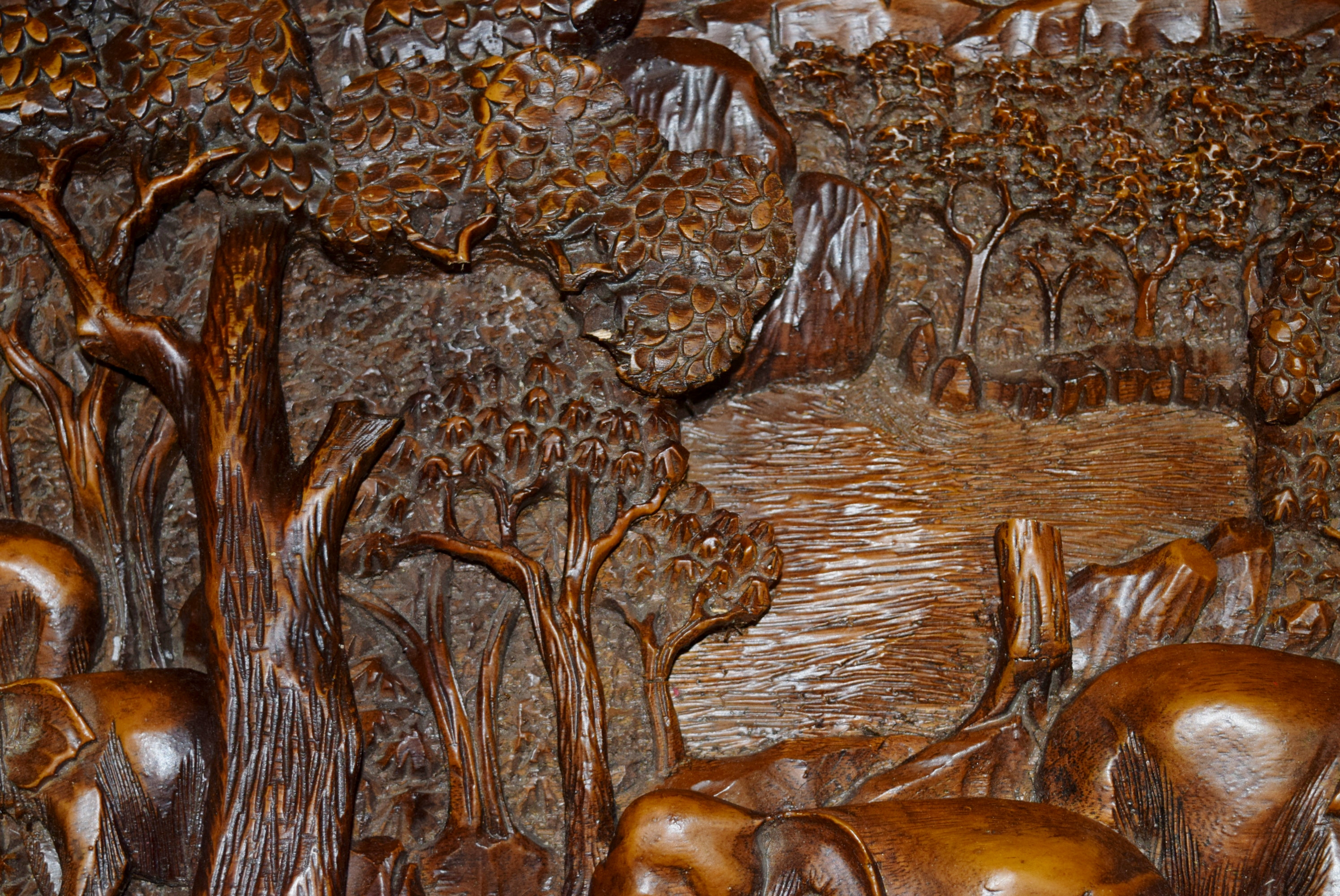 Thai Hand Carved Coffee Table