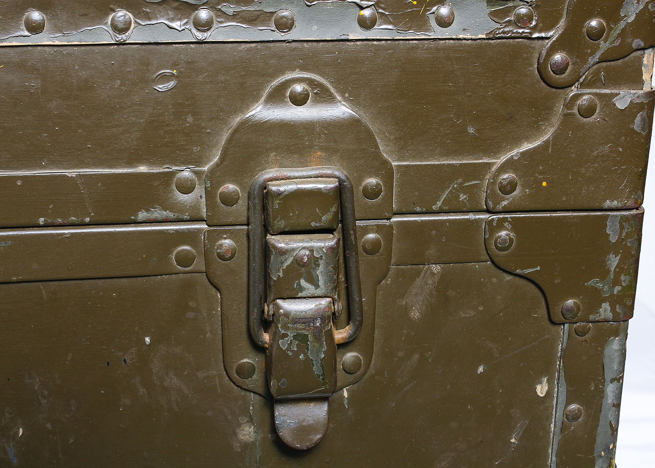 Vintage 1963 Vietnam War Military Trunk