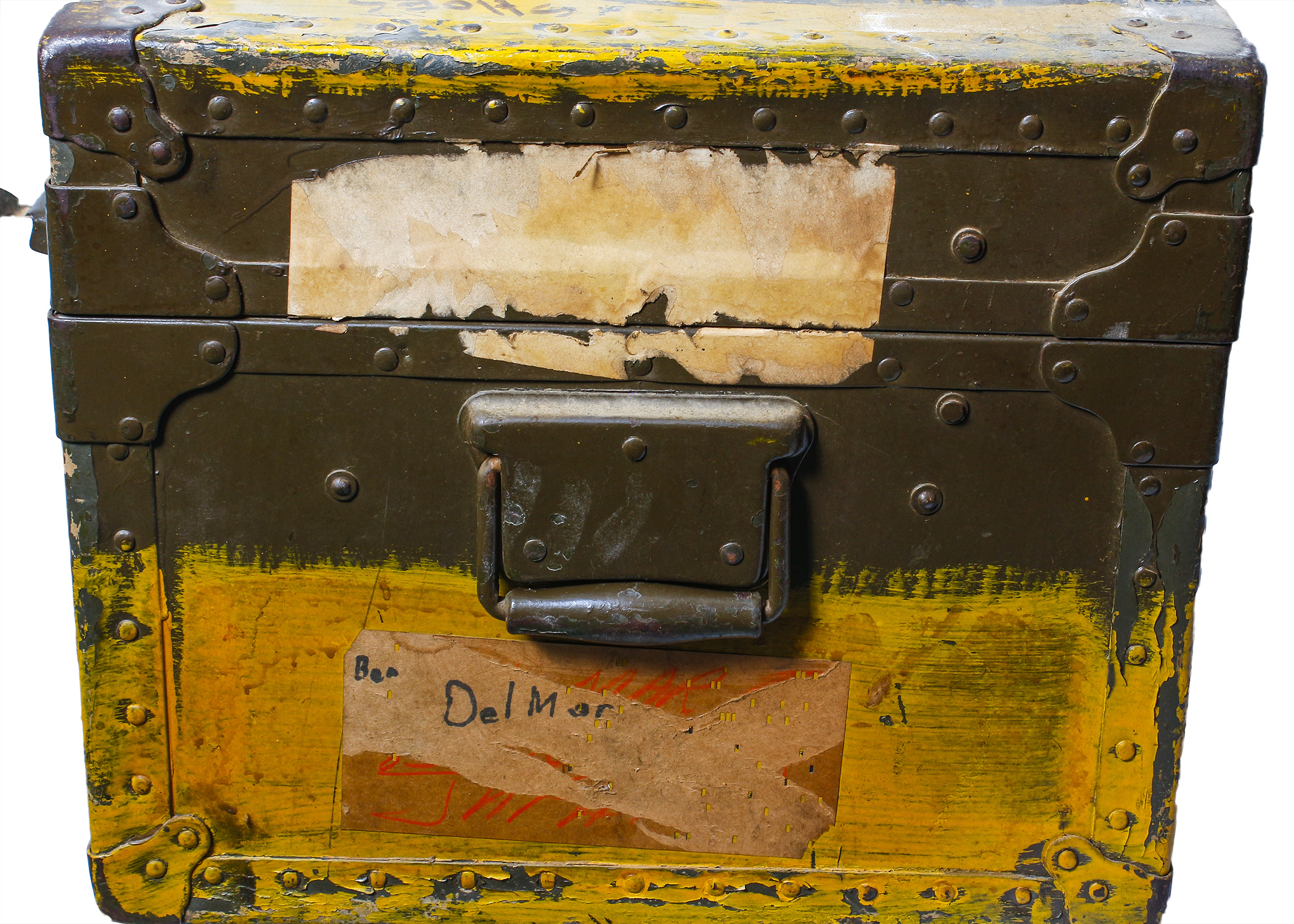 Vintage 1963 Vietnam War Military Trunk
