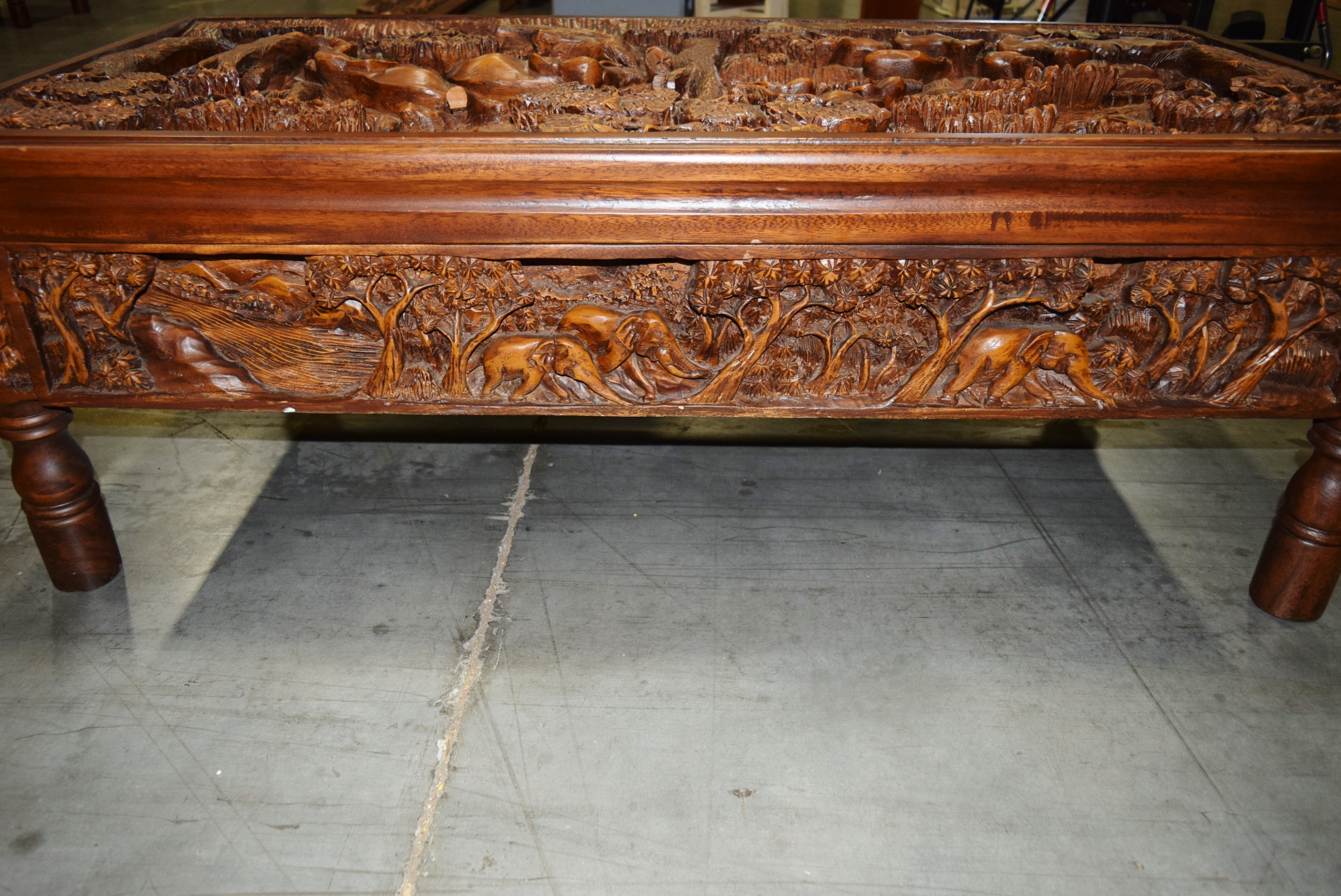 Thai Hand Carved Coffee Table
