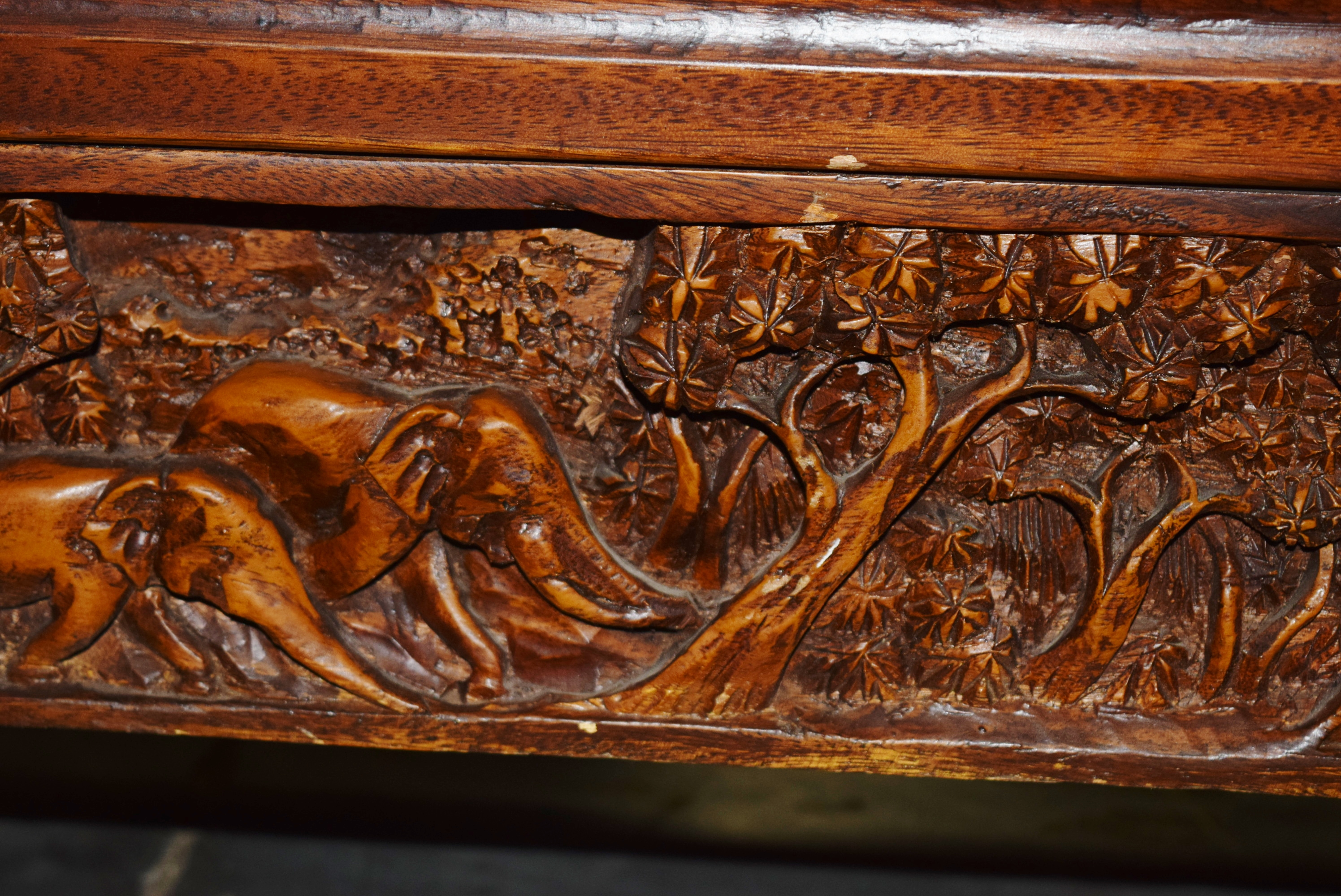 Thai Hand Carved Coffee Table