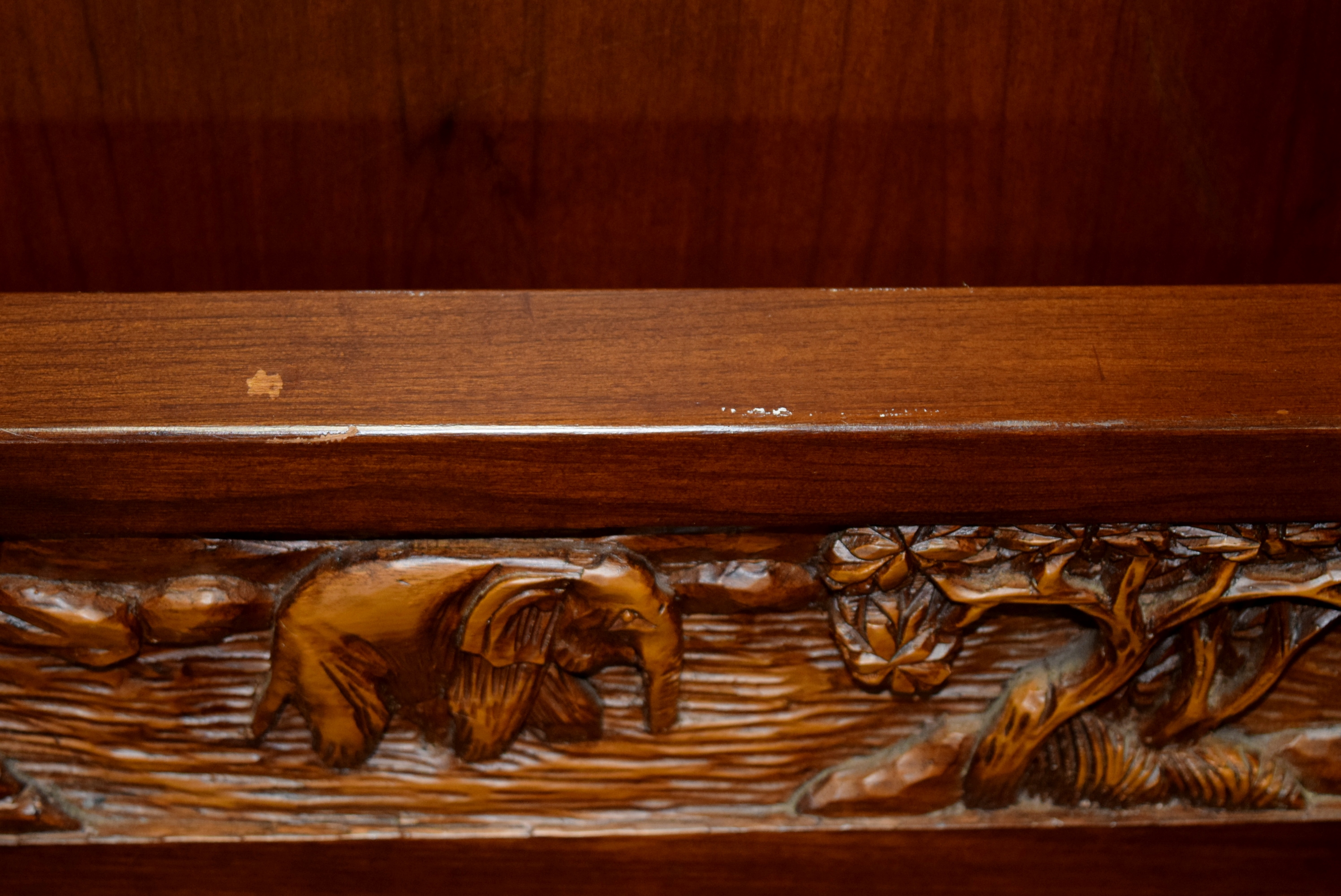 Hand Carved Vintage Bed Frame from Thailand