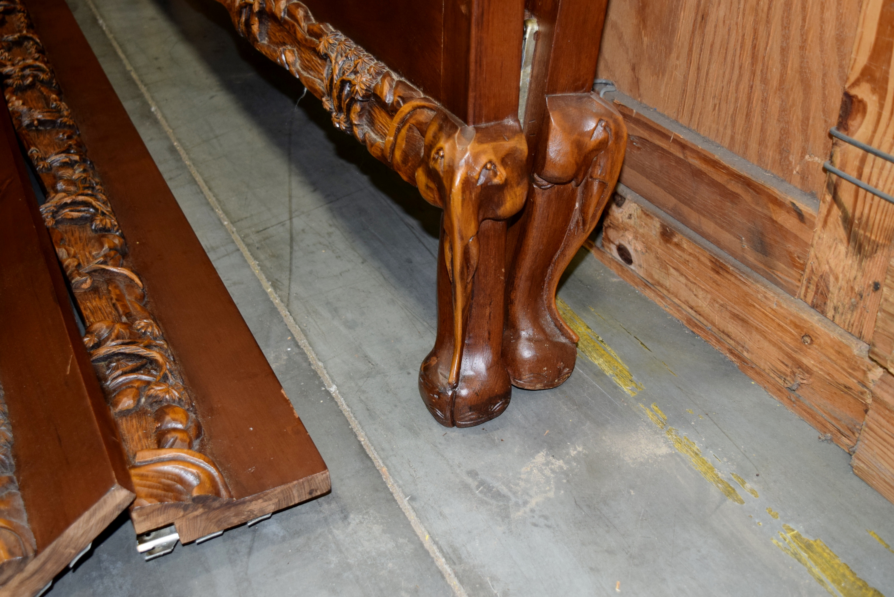 Hand Carved Vintage Bed Frame from Thailand