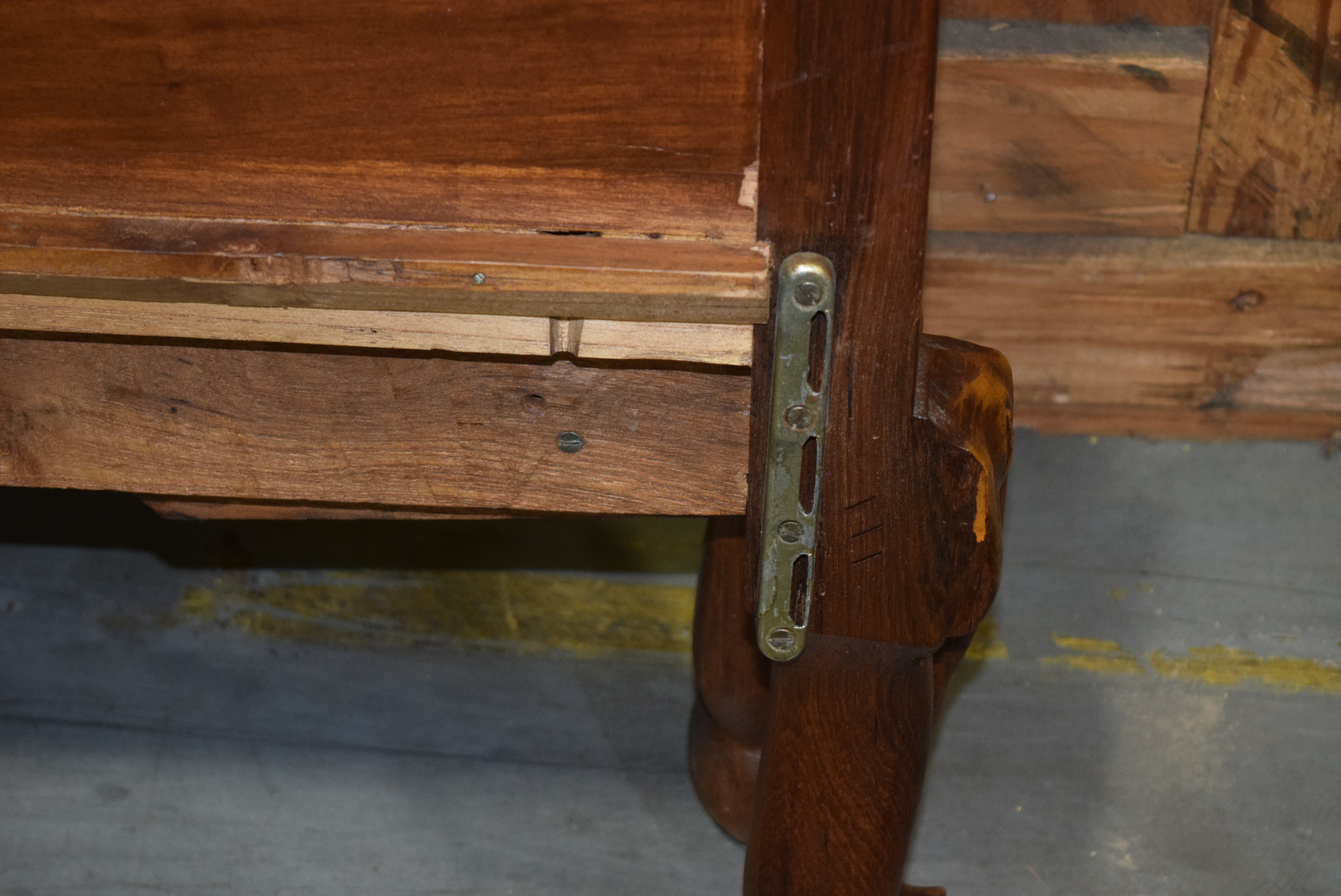 Hand Carved Vintage Bed Frame from Thailand