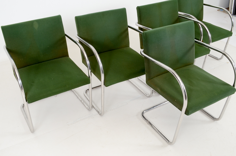 Set of Five Knoll "Brno" Arm Chairs
