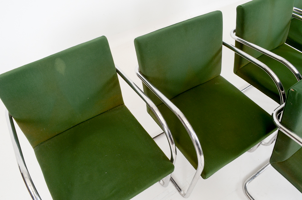 Set of Five Knoll "Brno" Arm Chairs