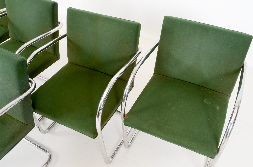 Set of Five Knoll "Brno" Arm Chairs