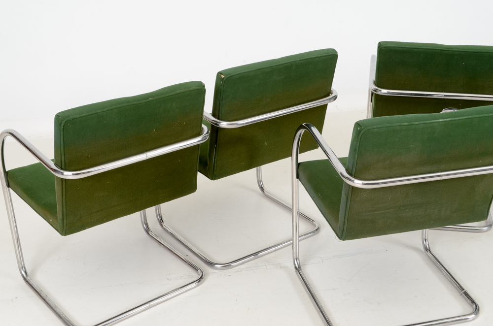 Set of Five Knoll "Brno" Arm Chairs