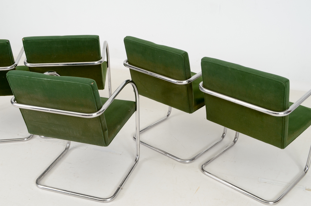 Set of Five Knoll "Brno" Arm Chairs