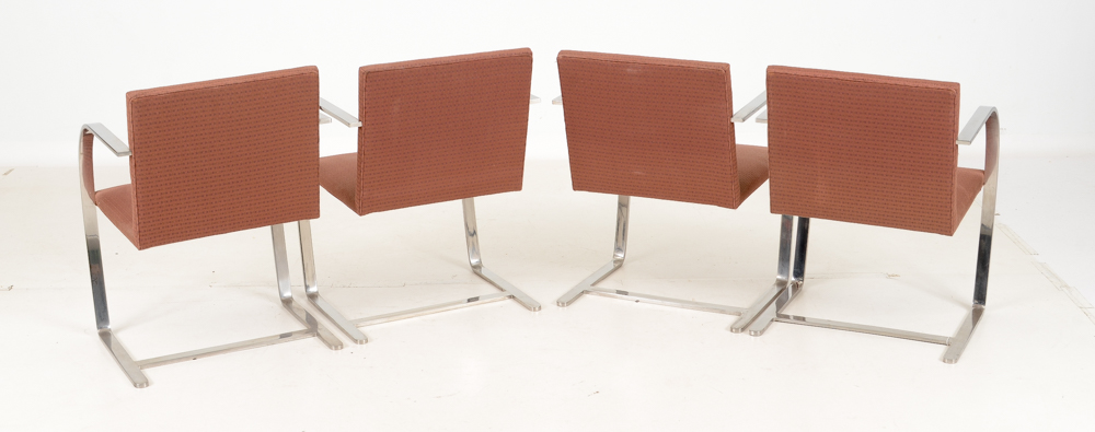 Set of Four Knoll "Brno" Arm Chairs