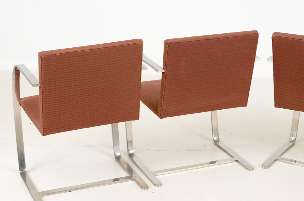 Set of Four Knoll "Brno" Arm Chairs