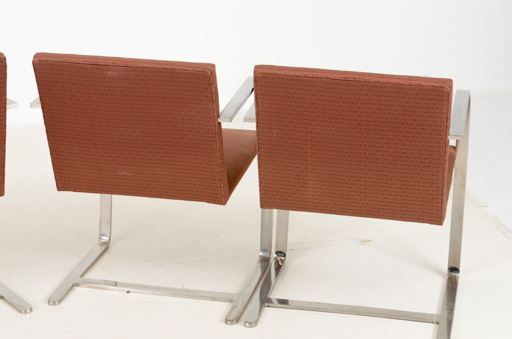 Set of Four Knoll "Brno" Arm Chairs