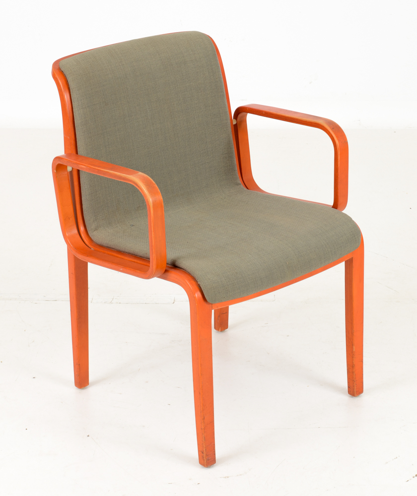 Set of Five Bill Stephens Knoll Dining Chairs Rare Finish