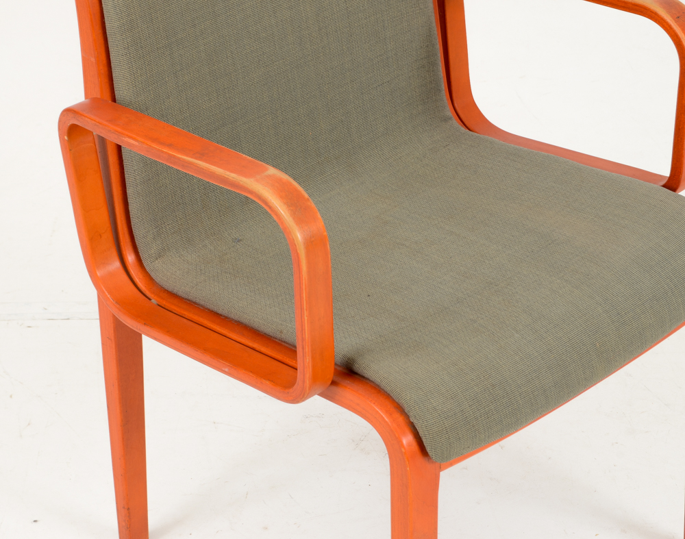 Set of Five Bill Stephens Knoll Dining Chairs Rare Finish