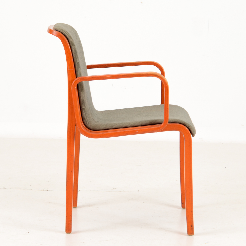 Set of Five Bill Stephens Knoll Dining Chairs Rare Finish